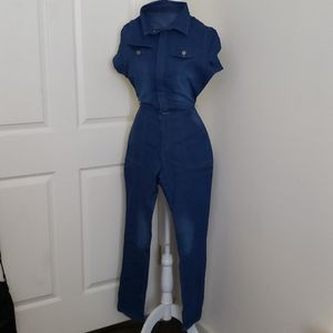 NWOT. Jean look jumpsuit